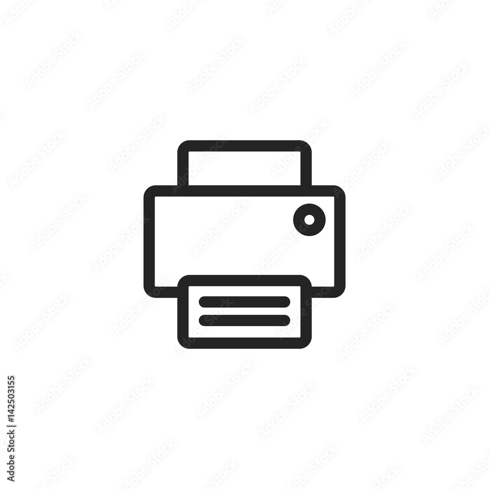 Printer vector icon, print symbol. Modern, simple flat vector illustration for web site or mobile app Printer vector icon, print symbol. Modern, simple flat vector illustration for web site or mobile app