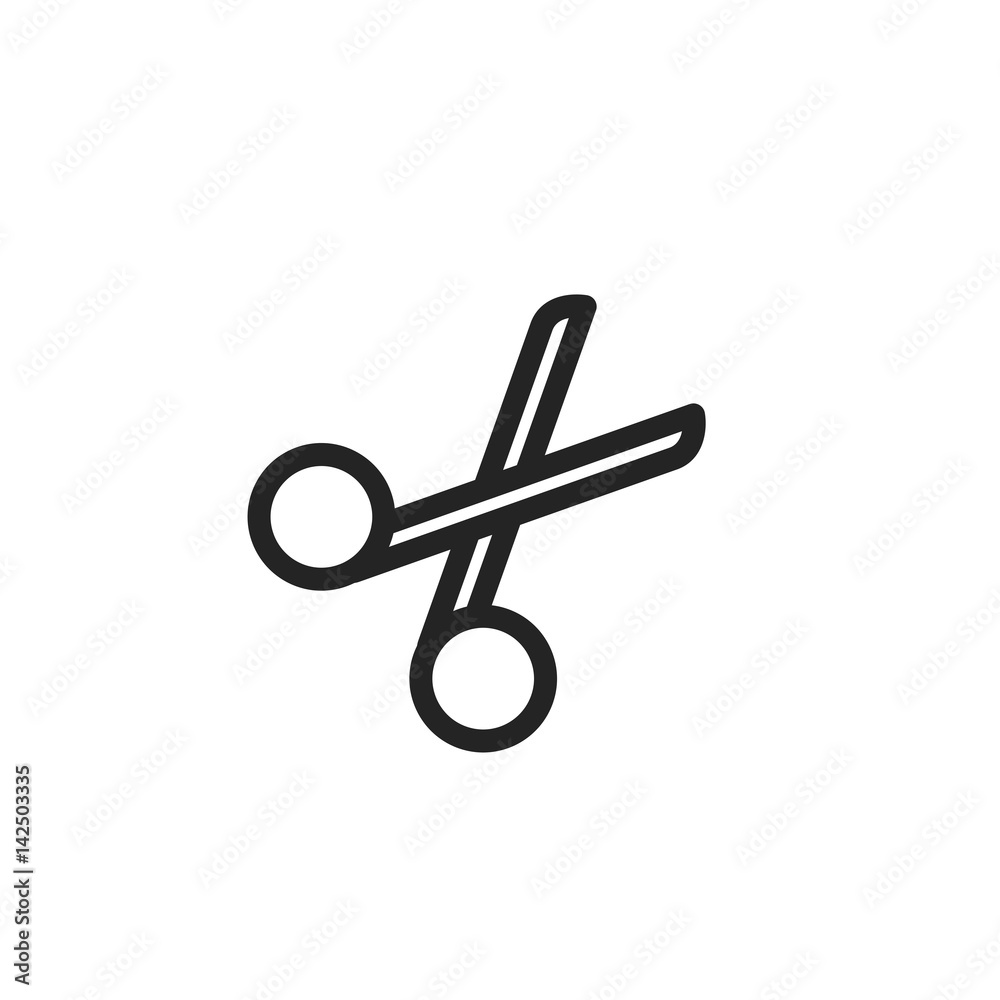 Scissors vector icon, cut symbol. Modern, simple flat vector illustration for web site or mobile app Scissors vector icon, cut symbol. Modern, simple flat vector illustration for web site or mobile app