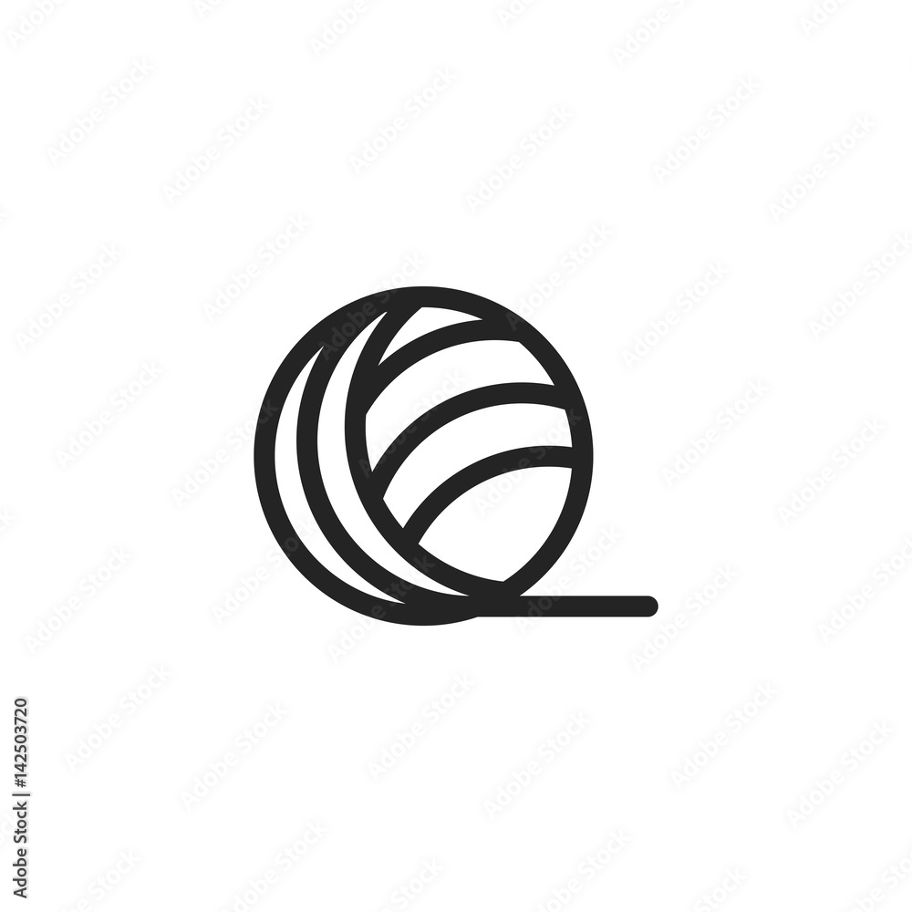 Yarn vector icon symbol. Modern, simple flat vector illustration for web site or mobile app Yarn vector icon symbol. Modern, simple flat vector illustration for web site or mobile app