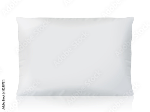 Pillow for your design and logo. Easy to change colors. Mock Up. Vector EPS 10