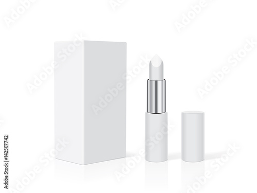 Lipstick for your design and logo. Easy to change colors. Mock Up. Vector EPS10