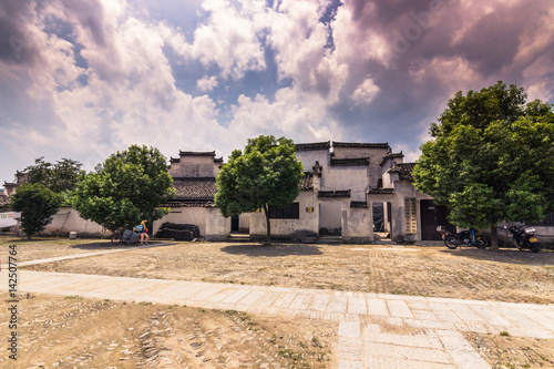 Hongcun, China - July 28, 2014: Streets of the old town of Hongcun photo