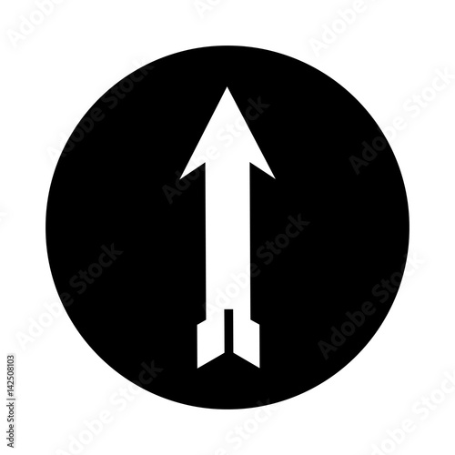 Free Download up arrow isolated icon vector illustration design - GFXLoad