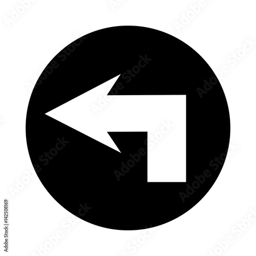 Free Download left arrow isolated icon vector illustration design - GFXLoad