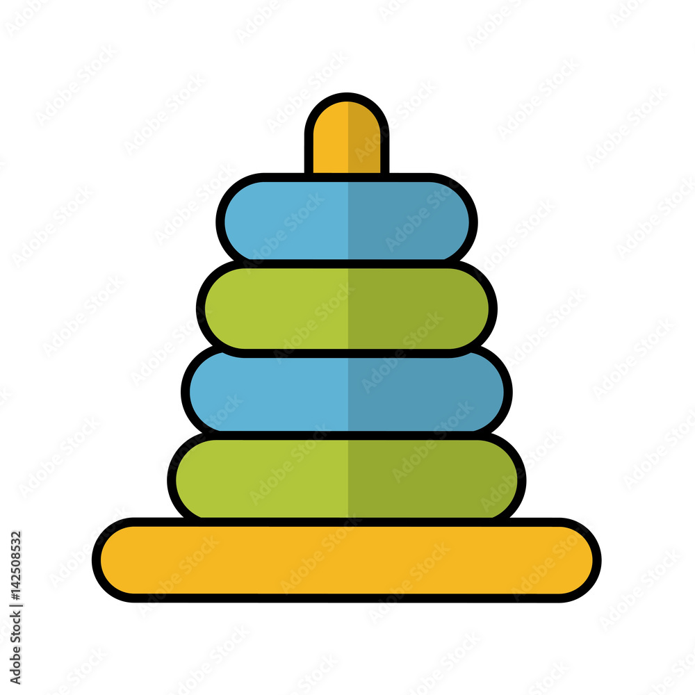 pile rings toy icon vector illustration design pile rings toy icon vector illustration design
