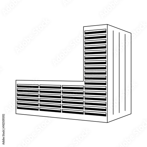 building icon on white background