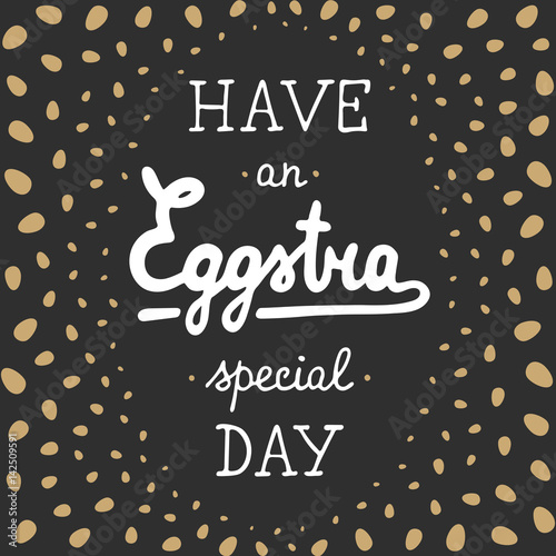 Easter vector typography design elements for greeting cards, invitation, decoration, prints and posters.