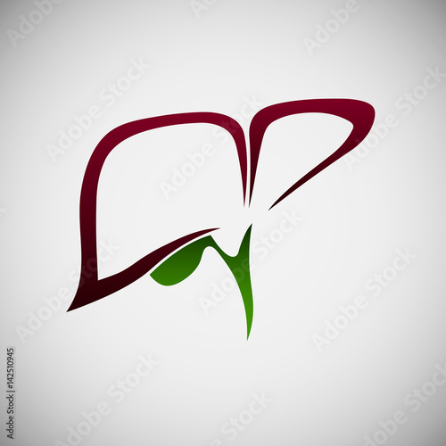Logo of the liver with gallbladder