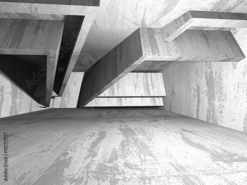 Abstract concrete architecture dark background