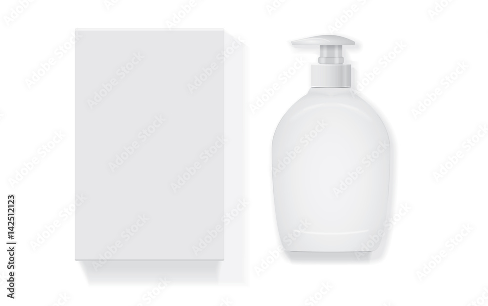 jar with liquid soap for your logo and design is easy to change colors