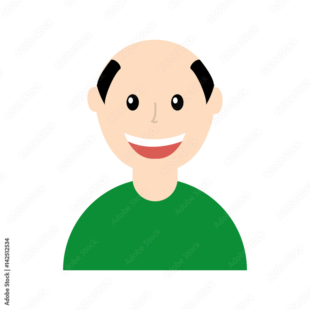 man avatar character icon vector illustration design