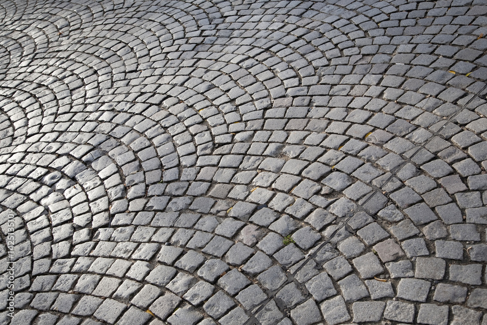 Cobbled Street in Paris, France Cobbled Street in Paris, France
