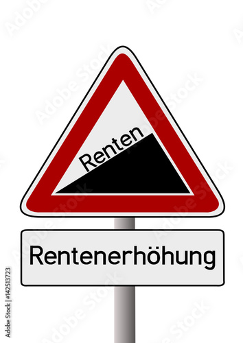 Anstieg Rentenerhöhung