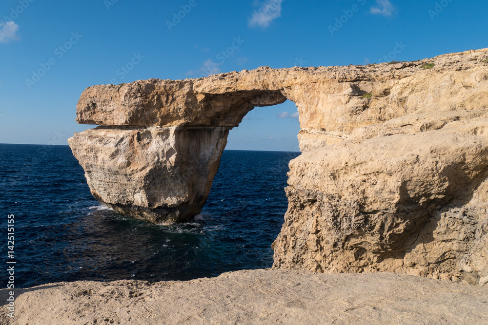 Azure Window auf Gozo, Landseite - Malta 