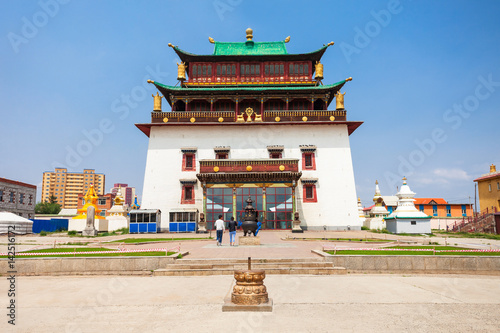 Gandan Monastery in Ulaanbaatar photo