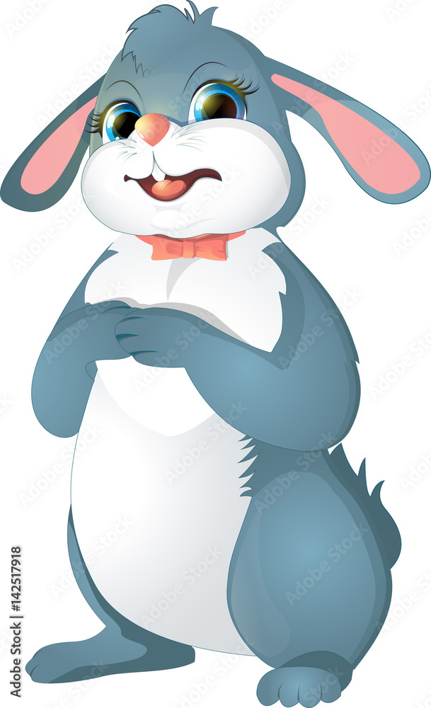 Obraz premium Easter bunny with bow