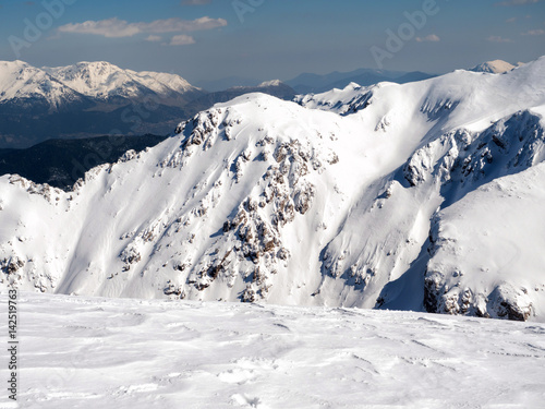 The top of the mountain Helmos in Kalavrita photo