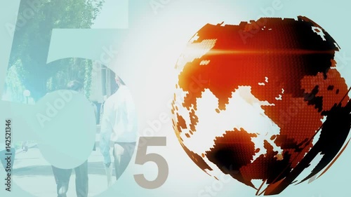 A magnificent backdrop for the intro news