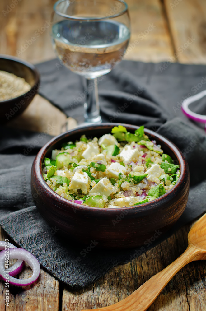 Cucumber quinoa Feta salad Cucumber quinoa Feta salad