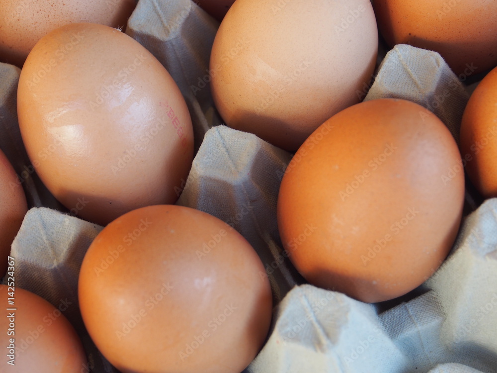 Wieviel ü Eier Sind Auf Einer Palette Bio-Eier in der Palette Stock Photo | Adobe Stock