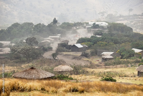 Masai village, Great Rift Valley, Tanzania, Eastern Africa