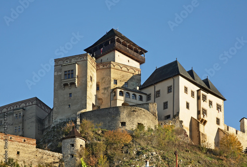 Castle in Trencin. Slovakia