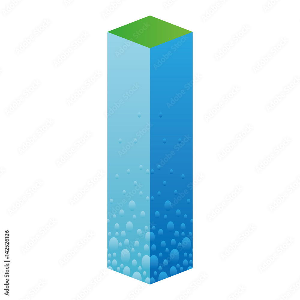 Isolated business bar
