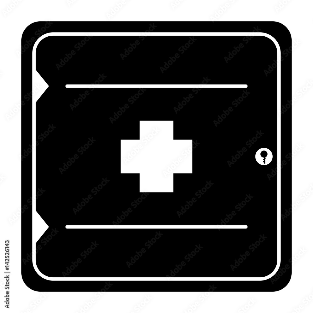 Obraz premium Isolated first aid kit icon