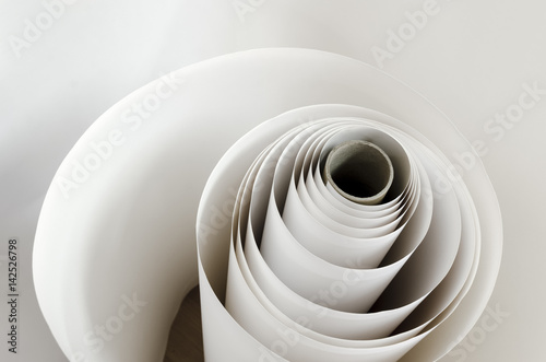 Roll paper swirl background photo