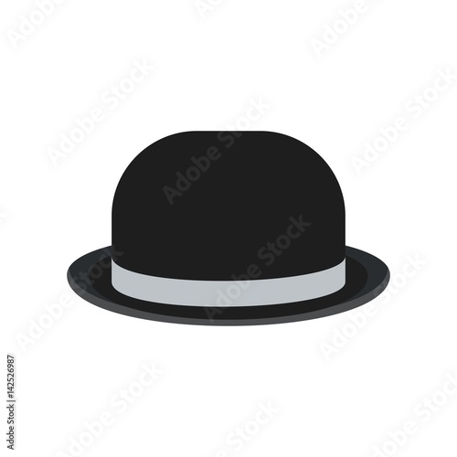 black bowler hat