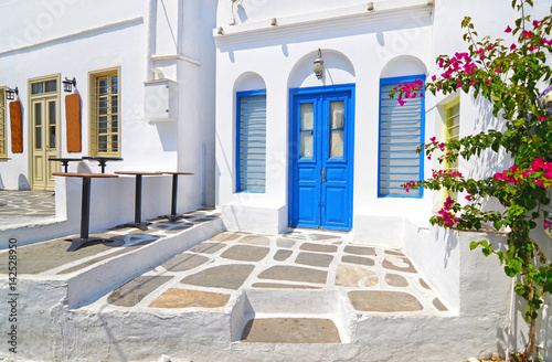 houses at Apollonia Sifnos island Cyclades Greece