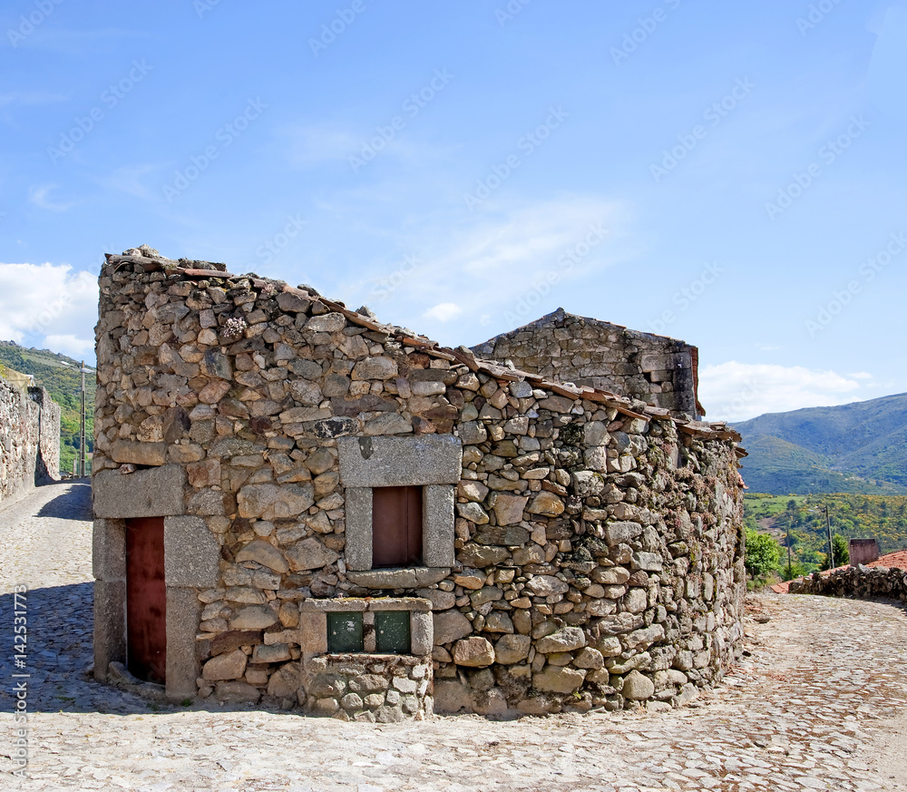 Old stone hut in Portugal