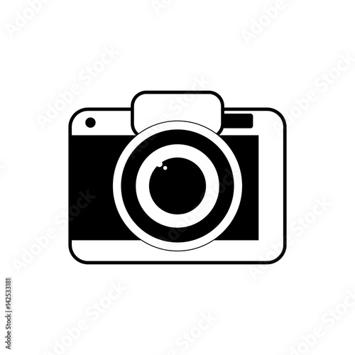 Photographic camera isolated icon vector illustration graphic design