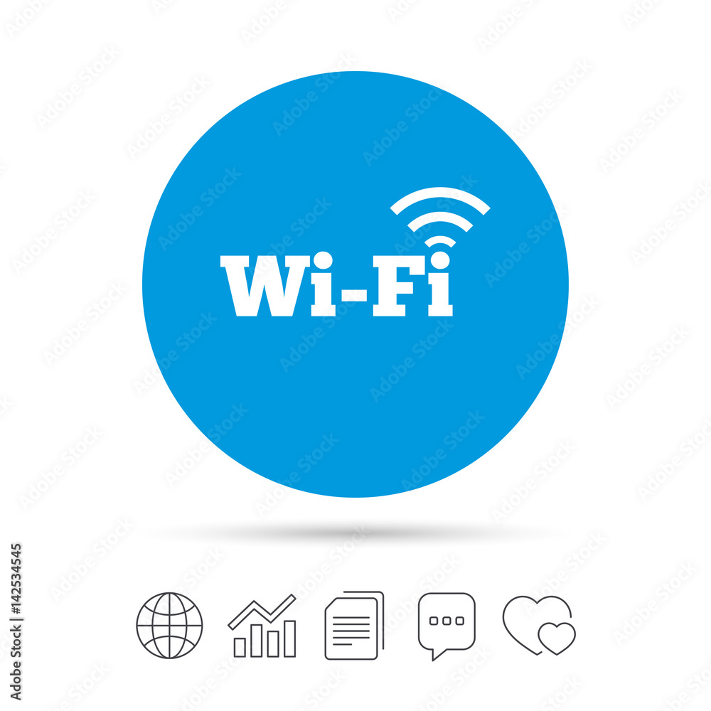 Free wifi sign. Wifi symbol. Wireless Network. Free wifi sign. Wifi symbol. Wireless Network.