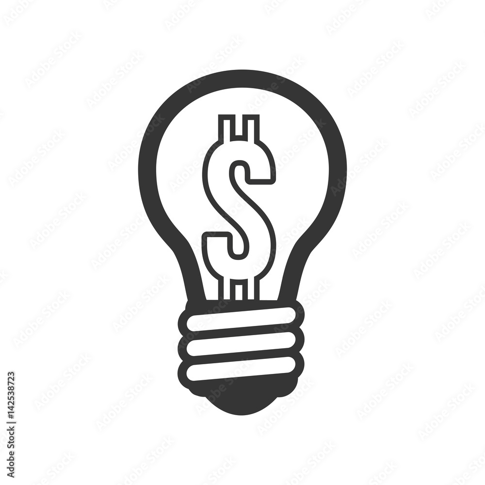 Bulb electric energy icon vector ilustration graphic design Bulb electric energy icon vector ilustration graphic design
