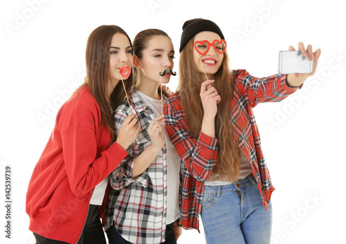 Beautiful young women with ...