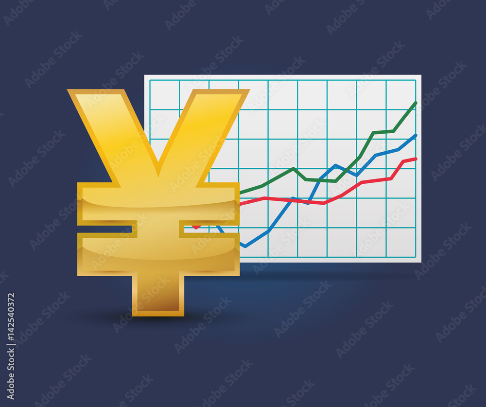 Fototapeta premium Global money economy icon vector illustration graphic design