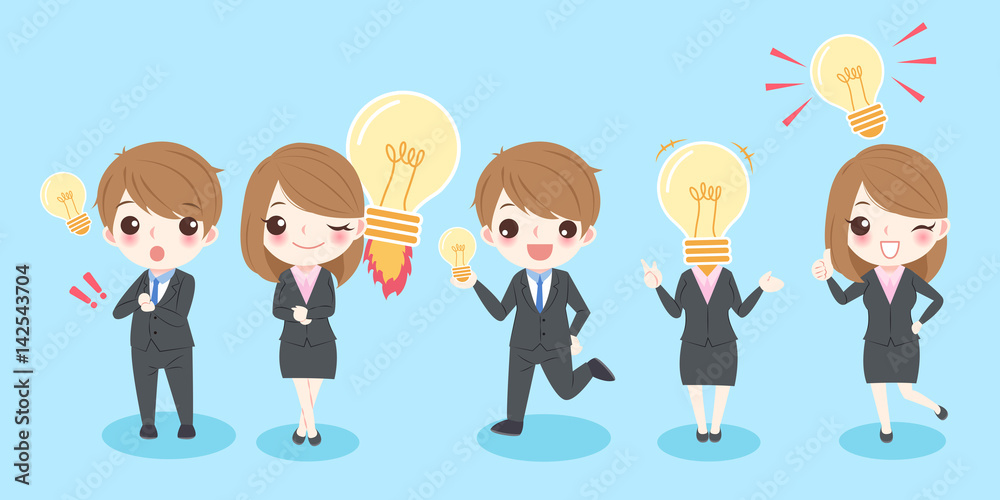 business people with idea business people with idea