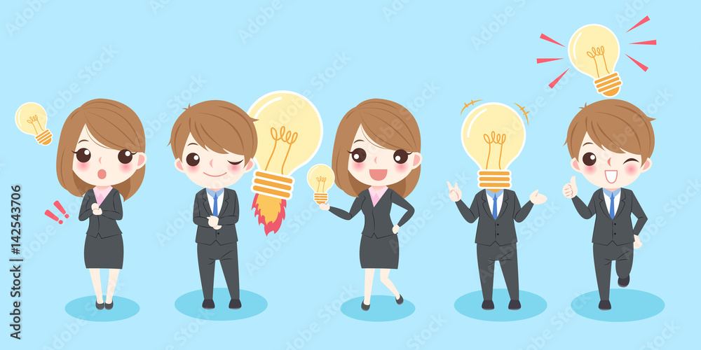 business people with idea business people with idea