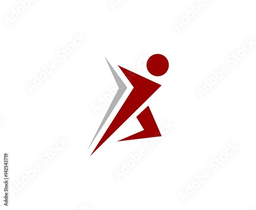 Running man logo