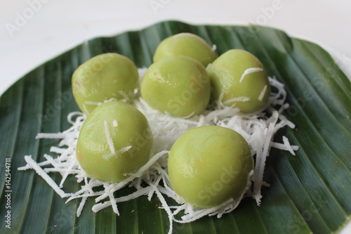 Kelepon Traditional Indonesian Food photo