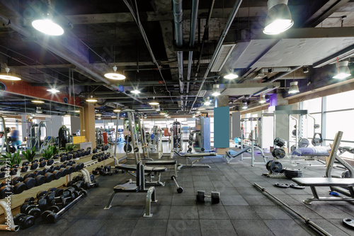 interior of modern gym