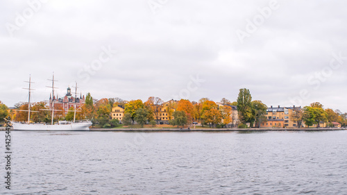 The scenic view along Lake Mälaren 