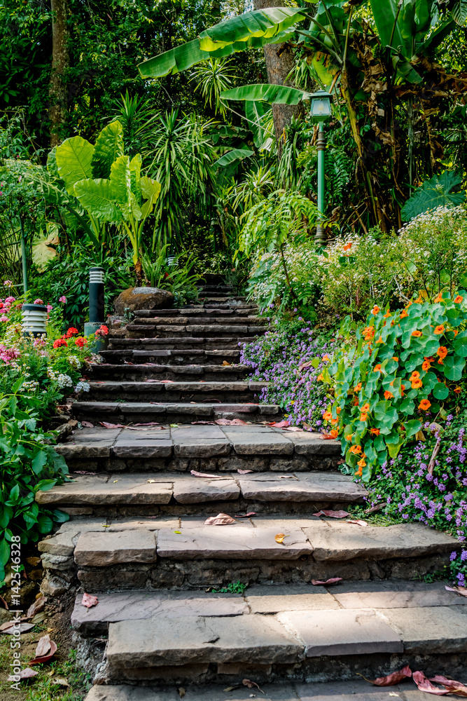 Stone Concrete staircase