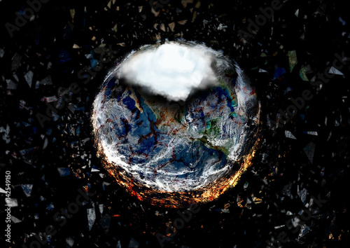 Canvas Print 地球が崩壊する