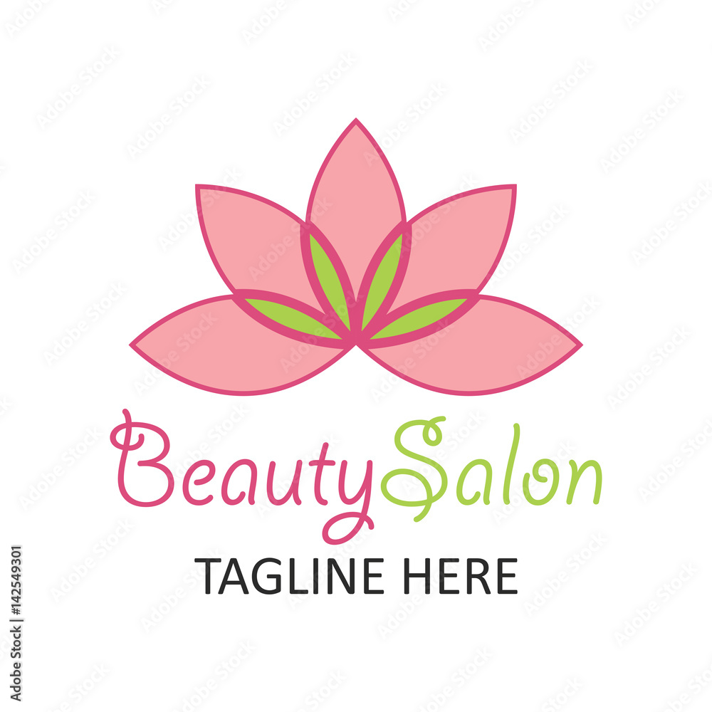 beautician logo with text space for your slogan / tagline, vector illustration beautician logo with text space for your slogan / tagline, vector illustration
