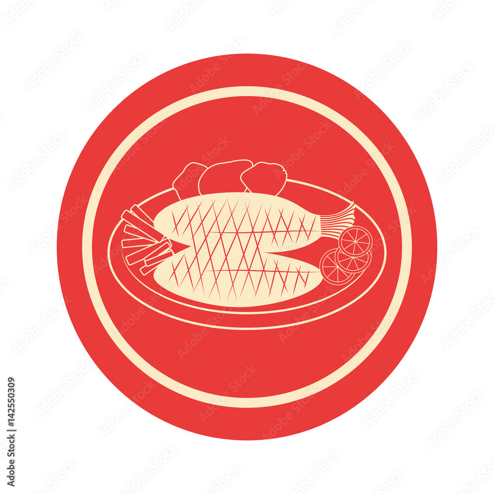 delicious fish sea food vector illustration design delicious fish sea food vector illustration design