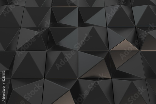 Pattern of black pyramid shapes