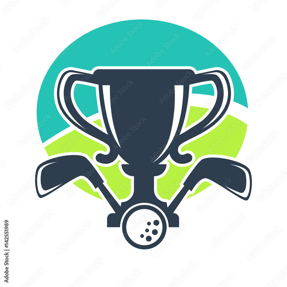 Golf club or tournament award cup vector icon Golf club or tournament award cup vector icon