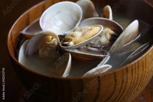 あさりの味噌汁　 Miso soup